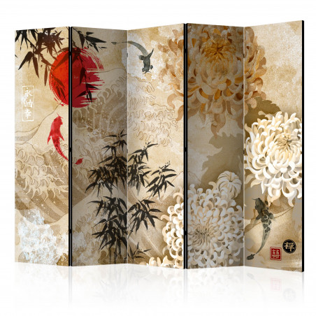 Paravan Fish Dance Ii [Room Dividers] 225 cm x 172 cm-01