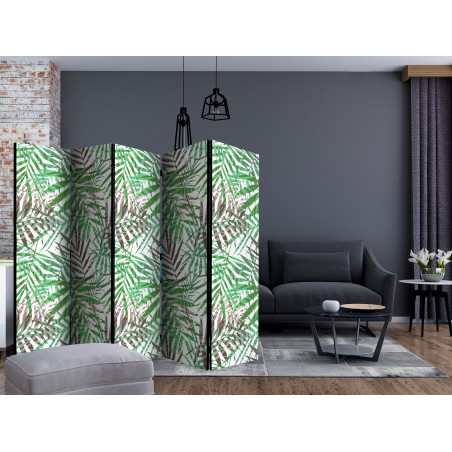 Paravan Wild Leaves Ii [Room Dividers] 225 cm x 172 cm-01