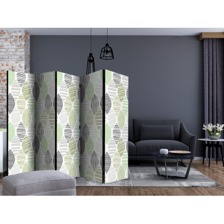 Paravan Green Tears Ii [Room Dividers] 225 cm x 172 cm-01