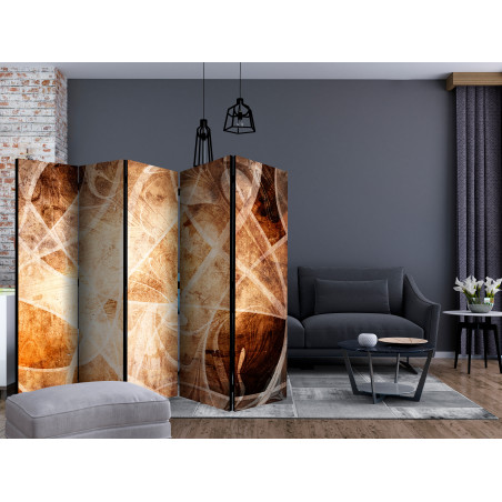 Paravan Brown Texture Ii [Room Dividers] 225 cm x 172 cm-01