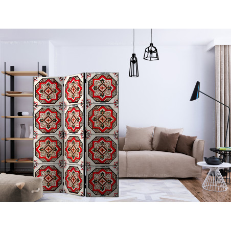 Paravan Dance Of Red Line [Room Dividers] 135 cm x 172 cm-01