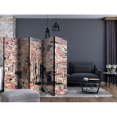 Paravan Heart Of Barcelona Ii [Room Dividers] 225 cm x 172 cm-01