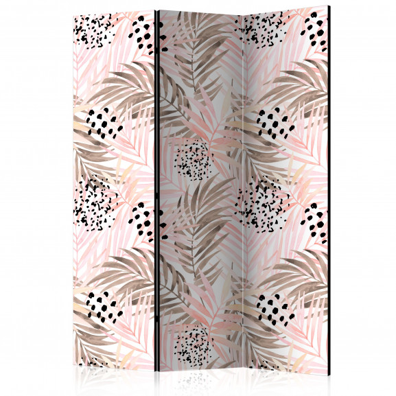 Paravan Pink Palm Leaves [Room Dividers] 135 cm x 172 cm