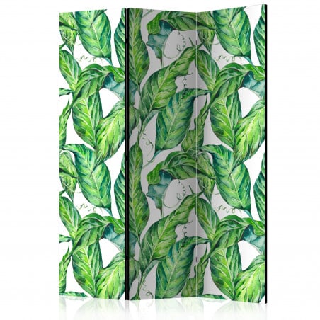 Paravan Long Leaves [Room Dividers] 135 cm x 172 cm-01