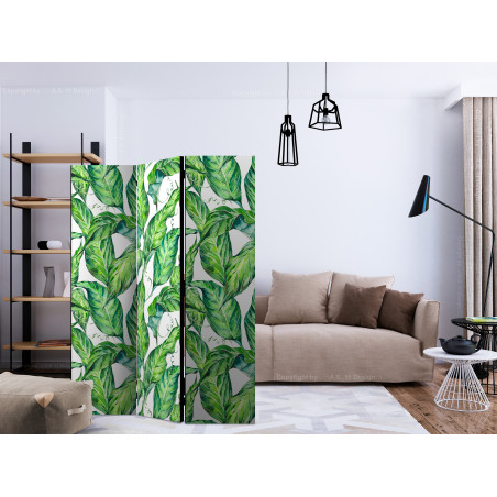 Paravan Long Leaves [Room Dividers] 135 cm x 172 cm-01