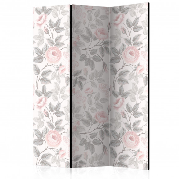 Paravan Watercolor Roses [Room Dividers] 135 cm x 172 cm