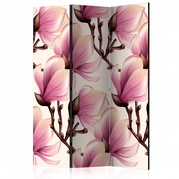 Paravan Blooming Magnolias [Room Dividers] 135 cm x 172 cm