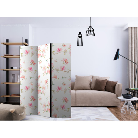 Paravan Fresh Magnolias [Room Dividers] 135 cm x 172 cm-01