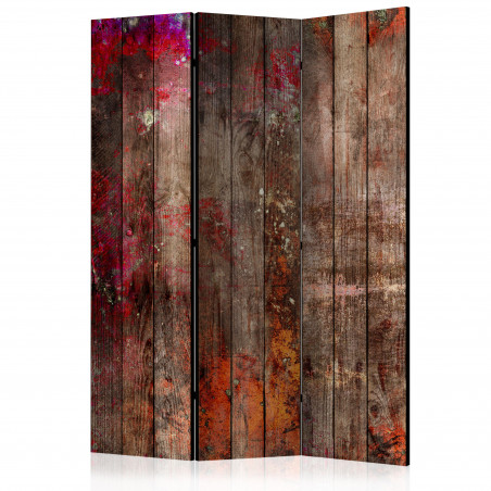 Paravan Stained Wood [Room Dividers] 135 cm x 172 cm-01