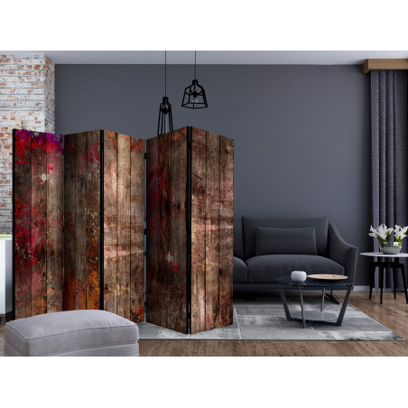 Paravan Stained Wood Ii [Room Dividers] 225 cm x 172 cm-01