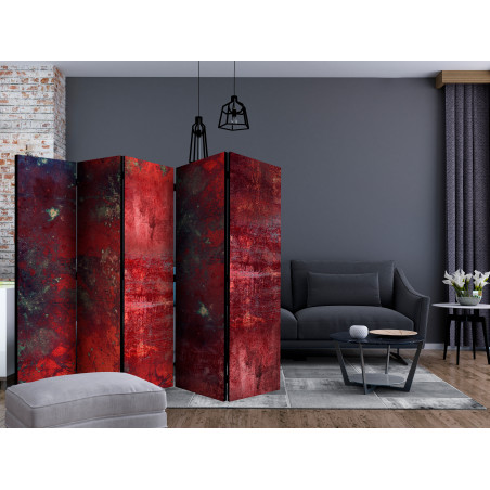 Paravan Red Concrete Ii [Room Dividers] 225 cm x 172 cm-01