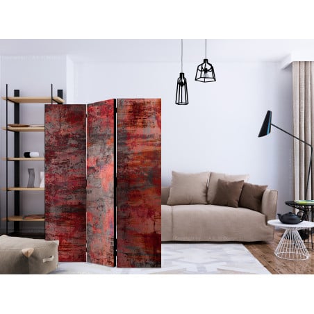 Paravan Red Metal [Room Dividers] 135 cm x 172 cm-01