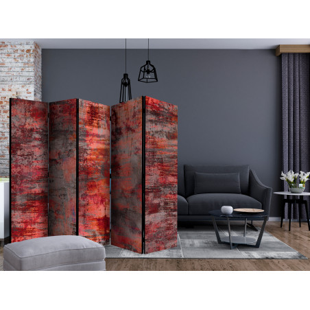 Paravan Red Metal Ii [Room Dividers] 225 cm x 172 cm-01