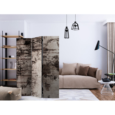 Paravan Burnt Wood [Room Dividers] 135 cm x 172 cm-01