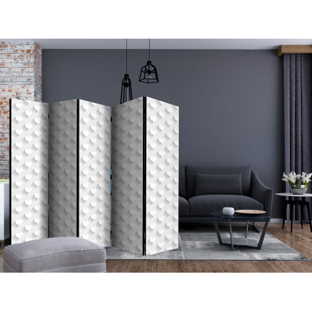 Paravan Grey Hearts Ii [Room Dividers] 225 cm x 172 cm-01