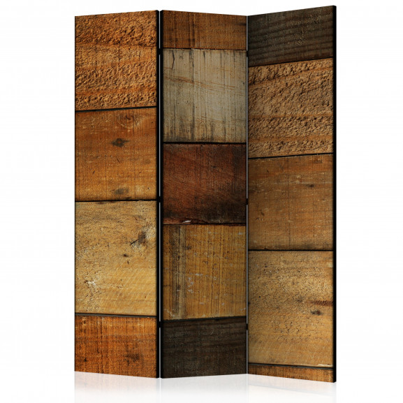 Paravan Wooden Textures [Room Dividers] 135 cm x 172 cm