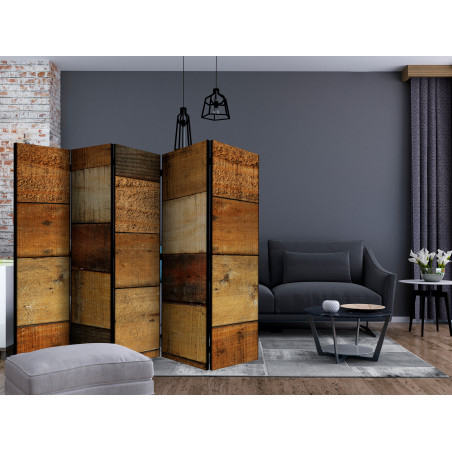 Paravan Wooden Textures Ii [Room Dividers] 225 cm x 172 cm-01