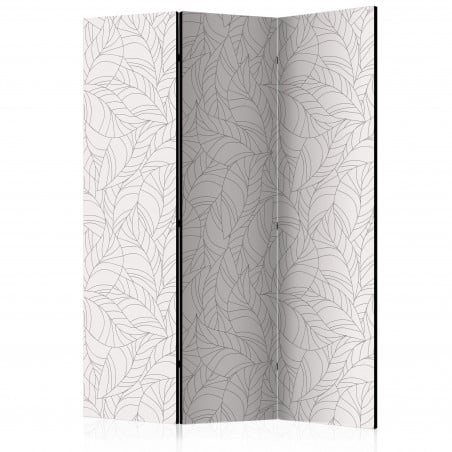 Paravan Colourless Leaves [Room Dividers] 135 cm x 172 cm-01