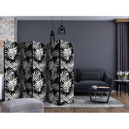 Paravan Black And White Jungle Ii [Room Dividers] 225 cm x 172 cm-01