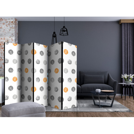 Paravan Round Stamps Ii [Room Dividers] 225 cm x 172 cm-01