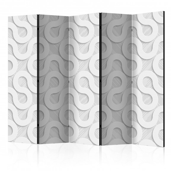 Paravan Grey Spirals Ii [Room Dividers] 225 cm x 172 cm