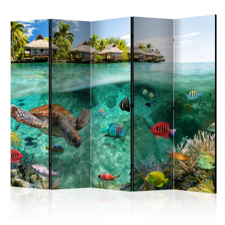 Paravan Under The Surface Of Water Ii [Room Dividers] 225 cm x 172 cm-01