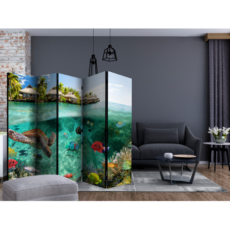 Paravan Under The Surface Of Water Ii [Room Dividers] 225 cm x 172 cm-01