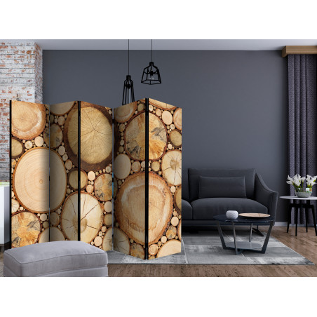 Paravan Wood Grains Ii [Room Dividers] 225 cm x 172 cm-01