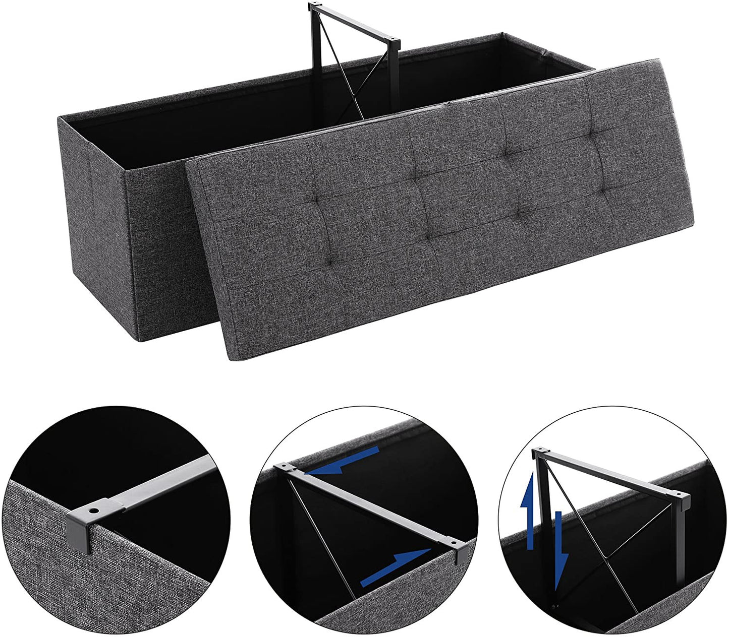 Taburet Pliant Dark Grey