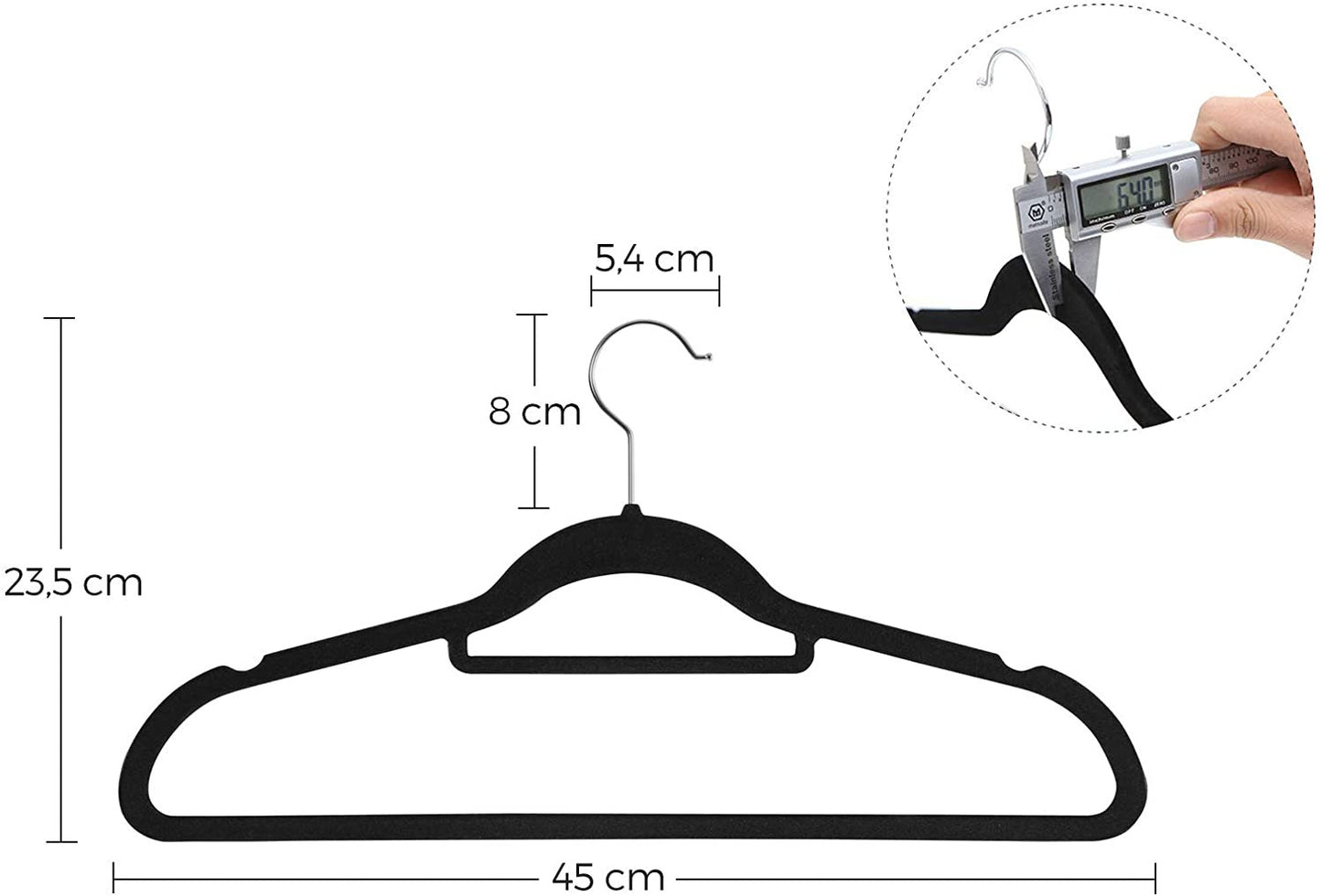 Set 50 Umerase Plastic Negru