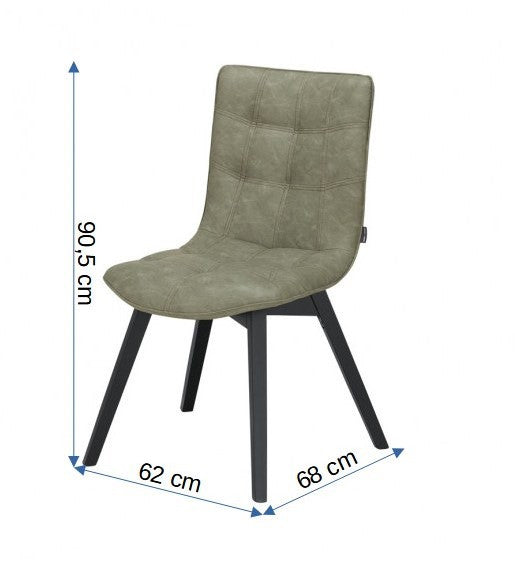 Scaun Reno Vintage Olive, 61.5 Cm