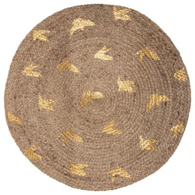 Covor Iutta Golden Birds D80 cm