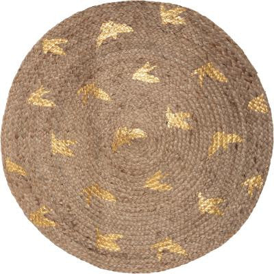Covor Iutta Golden Birds D80 cm
