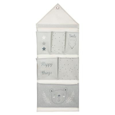 Decoratiune Agatatoare Cu 6 Buzunare Gri