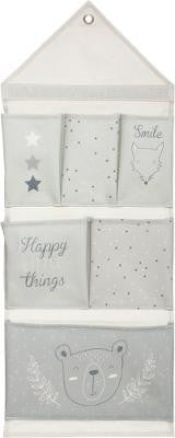 Decoratiune Agatatoare Cu 6 Buzunare Gri