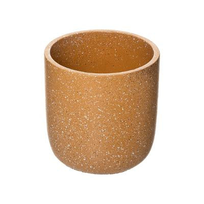 Set 2 Ghivece Ceramice Galben D25 cm