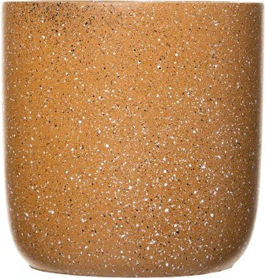 Set 2 Ghivece Ceramice Galben D25 cm