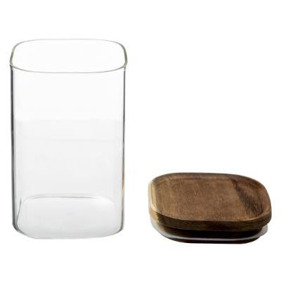 Borcan Cu Capac Wood 1L