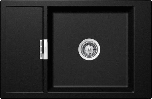 Chiuveta bucatarie Schock Mono D-100XS Cristadur Magma, granit, reversibila, montare pe blat 78 x 51 cm
