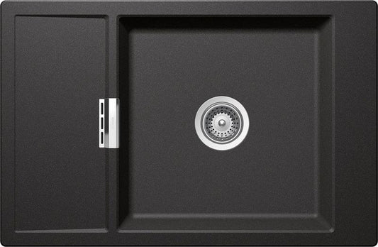 Chiuveta bucatarie Schock Mono D-100XS Cristadur Stone, granit, reversibila, montare pe blat 78 x51 cm