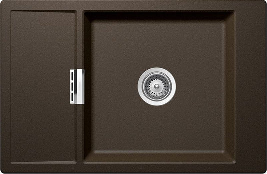 Chiuveta bucatarie Schock Mono D-100XS Cristadur Bronze, granit, reversibila, montare pe blat 78 x 51 cm