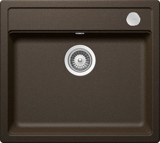 Chiuveta bucatarie Schock Mono N-100 Cristadur Bronze cu sifon automat, granit, montare pe blat 57 x 51 cm