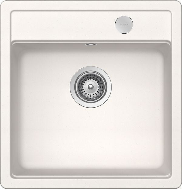 Chiuveta bucatarie Schock Mono N-100S Cristadur Polaris cu sifon automat, granit, montare pe blat 49 x 51 cm