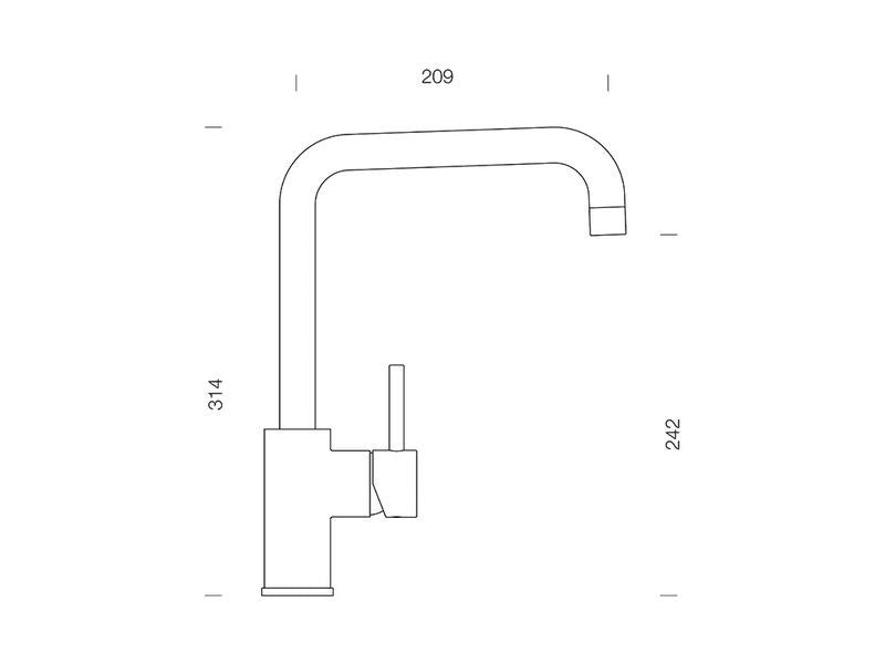 Baterie bucatarie Schock Fonos Cristalite Croma, aspect granit, cartus ceramic, gri