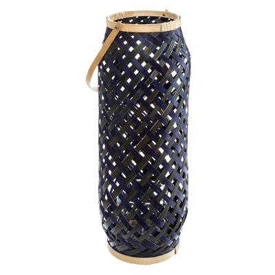 Set 3 Felinare Bamboo Albastru