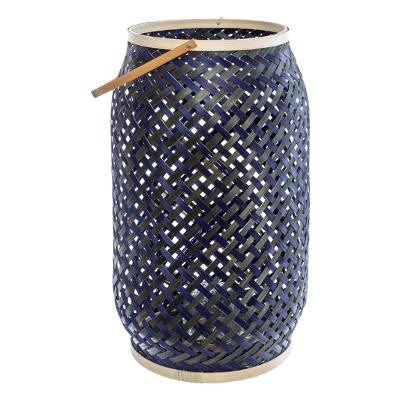 Set 3 Felinare Bamboo Albastru