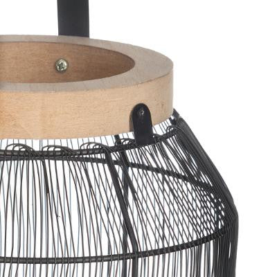 Lanterna Metal & Wood H31,5 cm