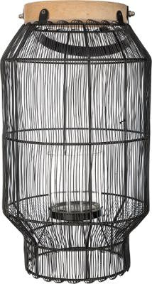 Lanterna Metal & Wood H31,5 cm