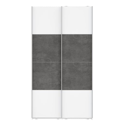 Dulap cu 2 usi culisante Olivier, 2 Usi, Alb, 120.1 Cm