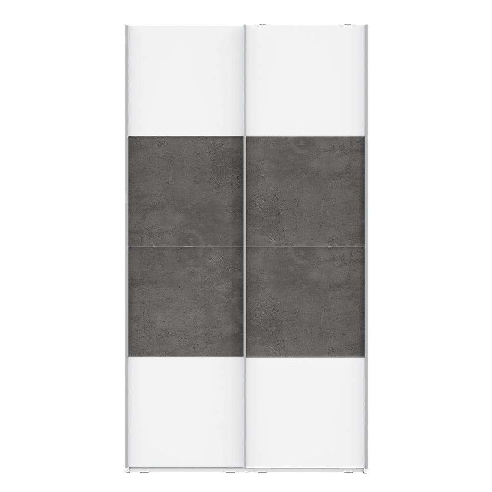 Dulap cu 2 usi culisante Olivier, 2 Usi, Alb, 120.1 Cm